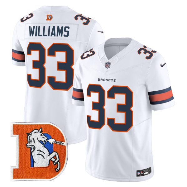 Men's Denver Broncos Throwback Vapor Limited Jersey V2 - All Stitched - Image 32