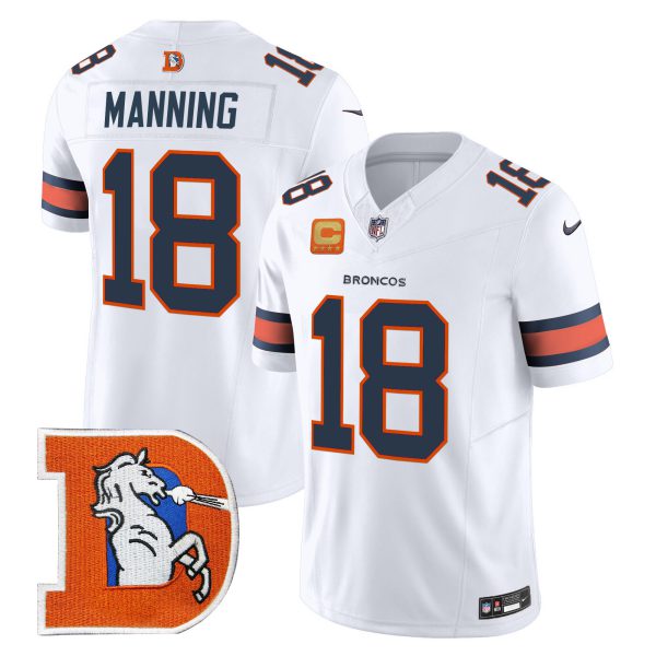 Men's Denver Broncos Throwback Vapor Limited Jersey V2 - All Stitched - Image 33