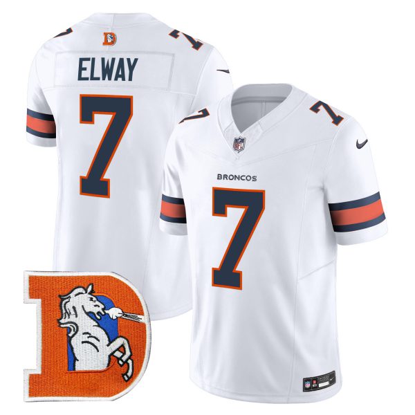 Men's Denver Broncos Throwback Vapor Limited Jersey V2 - All Stitched - Image 34