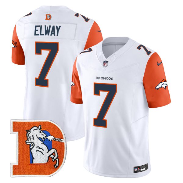 Men's Denver Broncos Throwback Vapor Limited Jersey V2 - All Stitched - Image 41