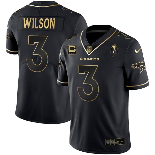 Women's Denver Broncos White Gold and Black Gold Jersey - All Stitched - Image 6