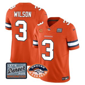 Men's Denver Broncos Logo Patch Limited Jersey - All Stitched