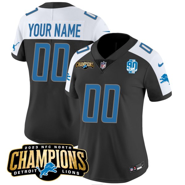 Detroit Lions 2023 NFC North Champions Patch Vapor Custom Jersey V2 - All Stitched - Image 6