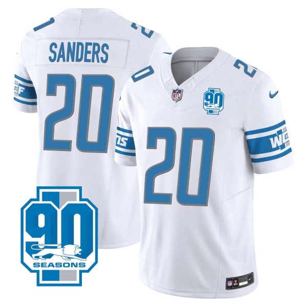 Men's Detroit Lions 90th Year Patch Jersey - All Stitched - Image 23