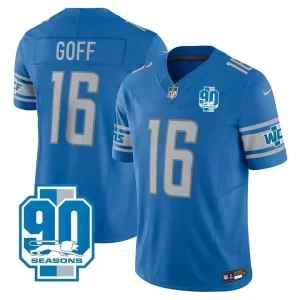 Jared Goff Detroit Lions Blue Jersey - All Stitched