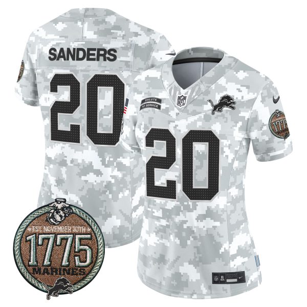 Women's Detroit Lions 2024 Salute to Service Establishment Year Patch Vapor Limited Jersey - All Stitched - Image 5
