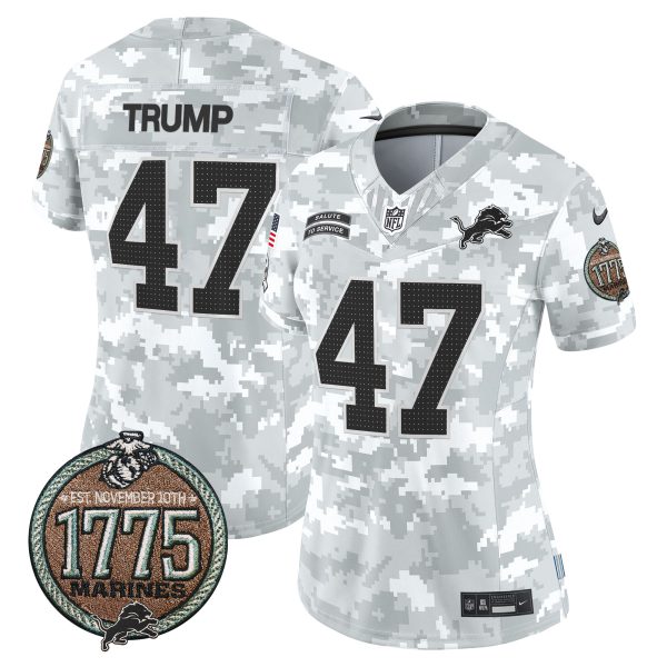 Women's Detroit Lions 2024 Salute to Service Establishment Year Patch Vapor Limited Jersey - All Stitched - Image 8
