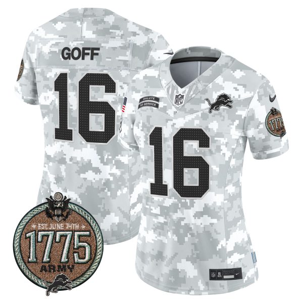 Women's Detroit Lions 2024 Salute to Service Establishment Year Patch Vapor Limited Jersey - All Stitched - Image 9