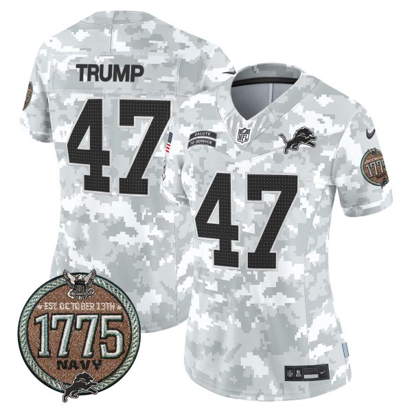 Women's Detroit Lions 2024 Salute to Service Establishment Year Patch Vapor Limited Jersey - All Stitched - Image 24