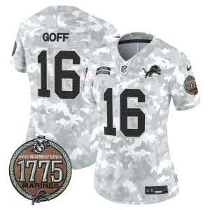 Women's Detroit Lions 2024 Salute to Service Establishment Year Patch Vapor Limited Jersey - All Stitched