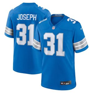 Kerby Joseph #31 Detroit Lions Blue Jersey - All Stitched
