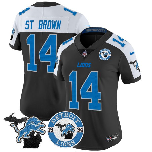 Women's Detroit Lions 2024 Vapor Limited Jersey - Est. 1934 Patch - All Stitched - Image 3