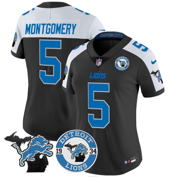 Women's Detroit Lions 2024 Vapor Limited Jersey - Est. 1934 Patch - All Stitched - Image 4