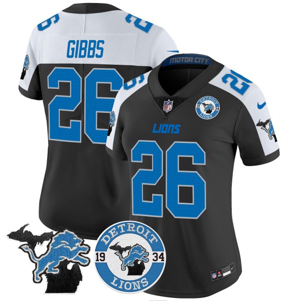 Women's Detroit Lions 2024 Vapor Limited Jersey - Est. 1934 Patch - All Stitched - Image 7