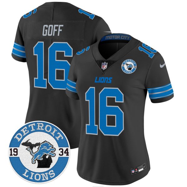Women's Detroit Lions 2024 Vapor Limited Jersey - Est. 1934 Patch - All Stitched - Image 9