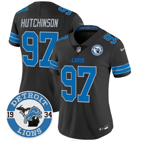 Women's Detroit Lions 2024 Vapor Limited Jersey - Est. 1934 Patch - All Stitched - Image 10