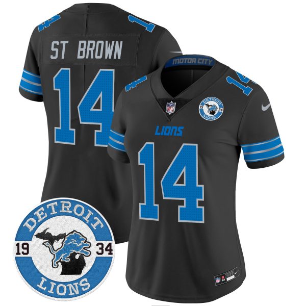 Women's Detroit Lions 2024 Vapor Limited Jersey - Est. 1934 Patch - All Stitched - Image 11