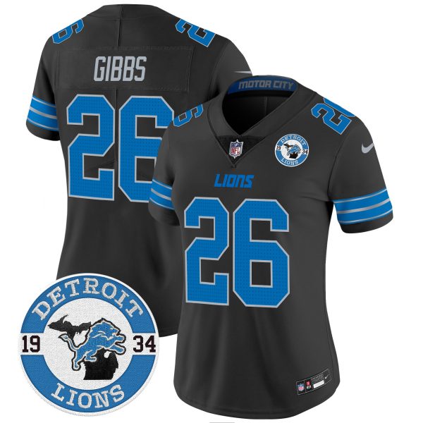 Women's Detroit Lions 2024 Vapor Limited Jersey - Est. 1934 Patch - All Stitched - Image 15