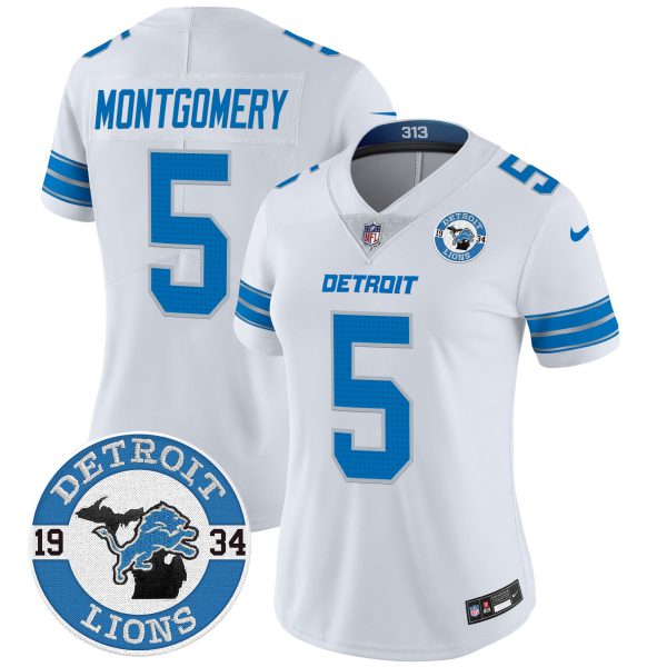 Women's Detroit Lions 2024 Vapor Limited Jersey - Est. 1934 Patch - All Stitched - Image 20