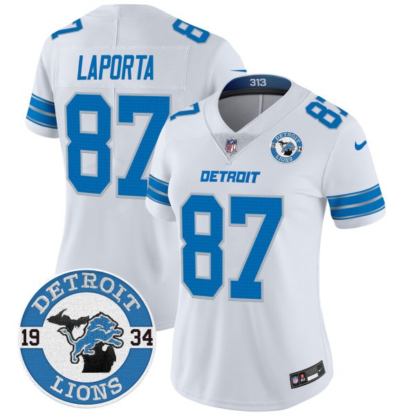 Women's Detroit Lions 2024 Vapor Limited Jersey - Est. 1934 Patch - All Stitched - Image 22