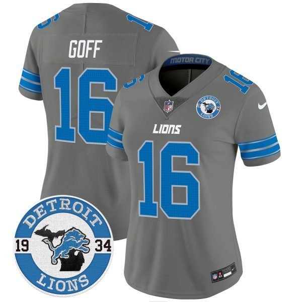 Women's Detroit Lions 2024 Vapor Limited Jersey - Est. 1934 Patch - All Stitched - Image 33