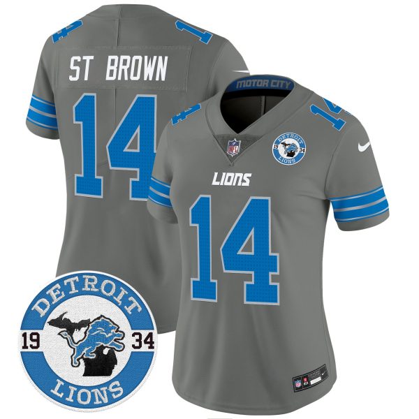 Women's Detroit Lions 2024 Vapor Limited Jersey - Est. 1934 Patch - All Stitched - Image 35