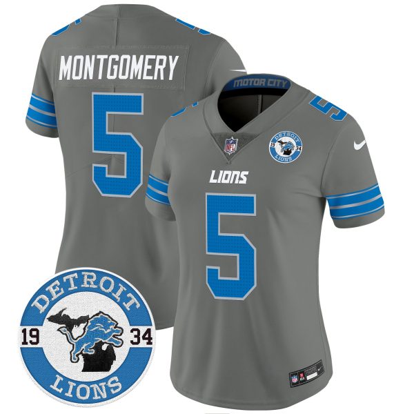 Women's Detroit Lions 2024 Vapor Limited Jersey - Est. 1934 Patch - All Stitched - Image 36