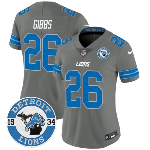 Women's Detroit Lions 2024 Vapor Limited Jersey - Est. 1934 Patch - All Stitched - Image 39
