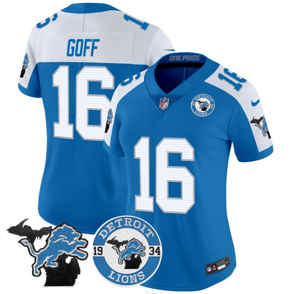 Women's Detroit Lions 2024 Vapor Limited Jersey - Est. 1934 Patch - All Stitched - Image 41