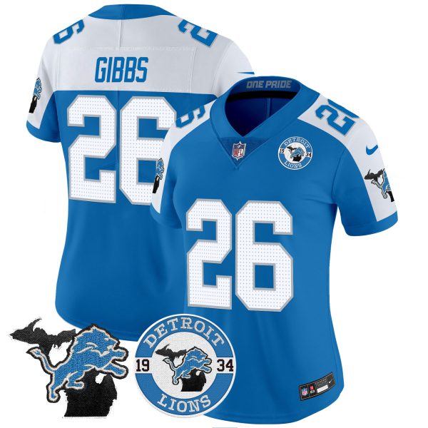Women's Detroit Lions 2024 Vapor Limited Jersey - Est. 1934 Patch - All Stitched - Image 47