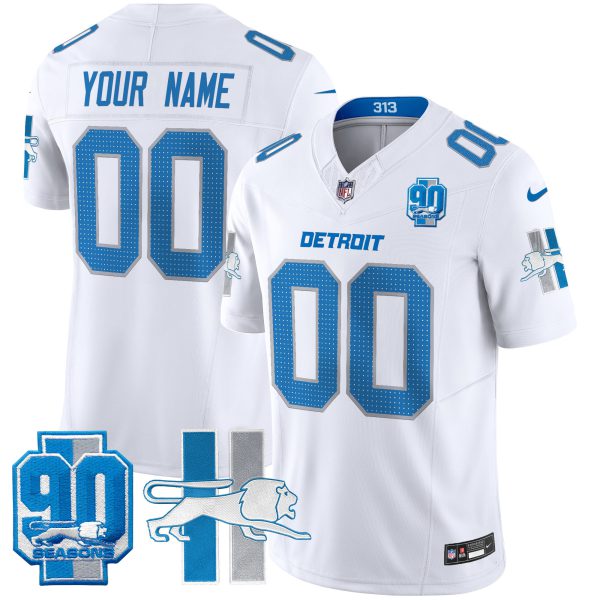 Detroit Lion 1946 Throwback Vapor Limited Custom Jersey - All Stitched - Image 2