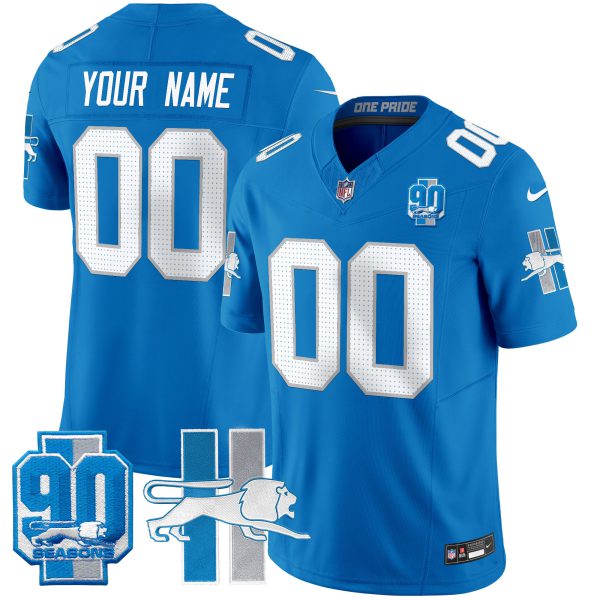 Detroit Lion 1946 Throwback Vapor Limited Custom Jersey - All Stitched - Image 3