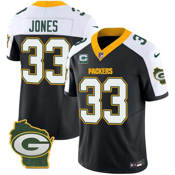 Men's Packers Home Patch Vapor Jersey V3 - All Stitched - Image 3