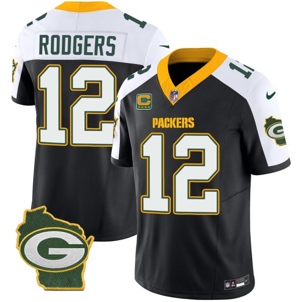 Men's Packers Home Patch Vapor Jersey V3 - All Stitched - Image 4