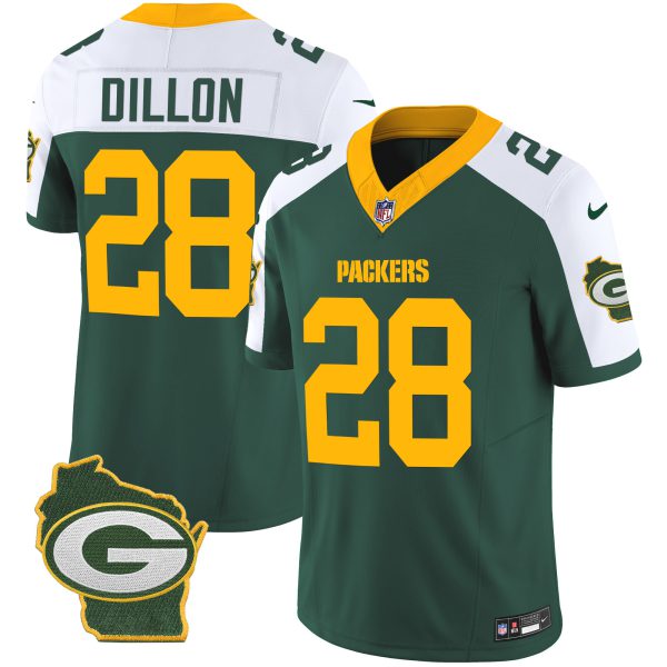 Men's Packers Home Patch Vapor Jersey V3 - All Stitched - Image 8