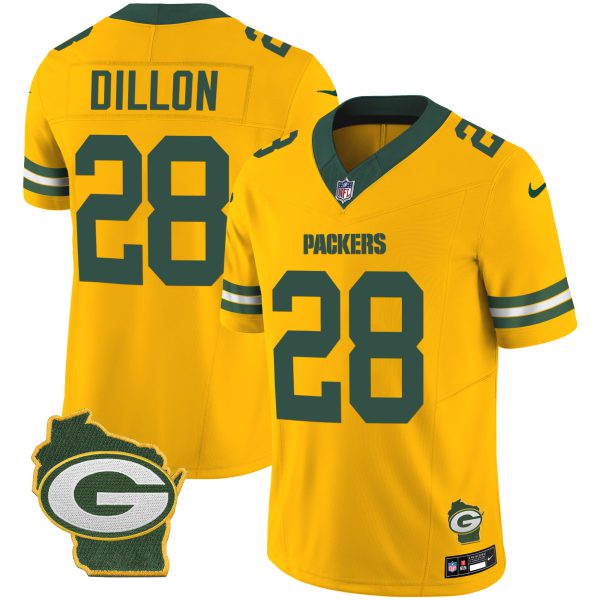 Men's Packers Home Patch Vapor Jersey V3 - All Stitched - Image 20