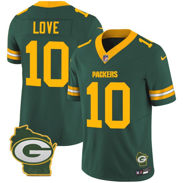 Men's Packers Home Patch Vapor Jersey V3 - All Stitched - Image 25
