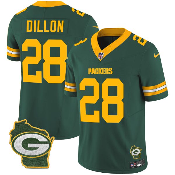 Men's Packers Home Patch Vapor Jersey V3 - All Stitched - Image 26