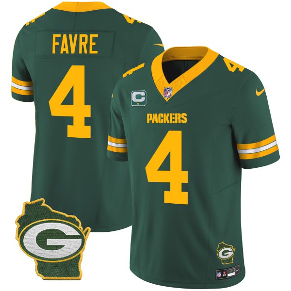 Men's Packers Home Patch Vapor Jersey V3 - All Stitched - Image 29