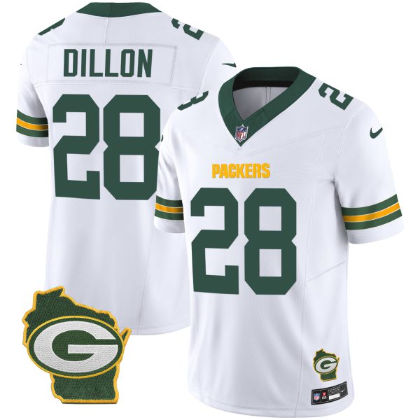 Men's Packers Home Patch Vapor Jersey V3 - All Stitched - Image 32