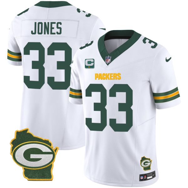 Men's Packers Home Patch Vapor Jersey V3 - All Stitched - Image 33