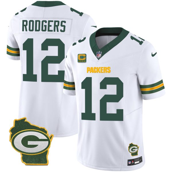 Men's Packers Home Patch Vapor Jersey V3 - All Stitched - Image 34