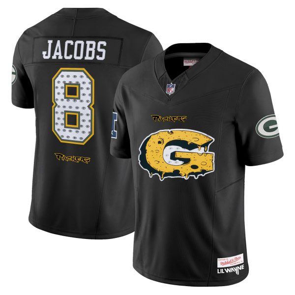 Green Bay Packers 'Cheesehead' x 'Tha Carter VI' Style Vapor Limited Jersey - All Stitched - Image 3