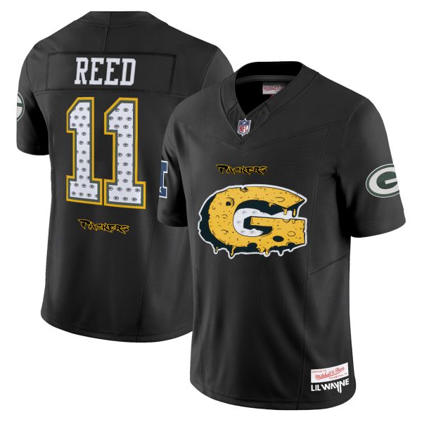 Green Bay Packers 'Cheesehead' x 'Tha Carter VI' Style Vapor Limited Jersey - All Stitched - Image 5