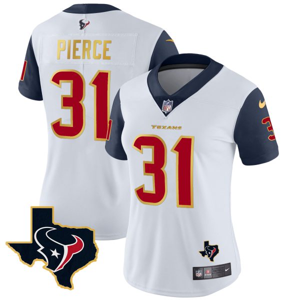 Women's Houston Texans Gold Trim Vapor Jersey - All Stitched - Image 27