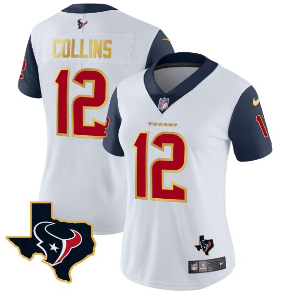 Women's Houston Texans Gold Trim Vapor Jersey - All Stitched - Image 28
