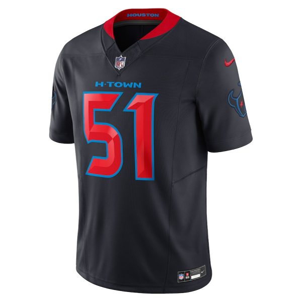 Will Anderson Jr. Houston Texans Navy Limited Jersey - All Stitched - Image 2