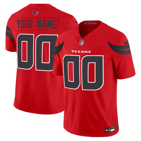 Houston Texans Custom Red 2024 Jersey - All Stitched