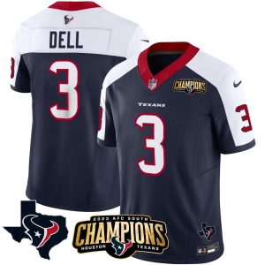 Tank Dell Houston Texans AFC Patch Alternate Jersey - All Stitched