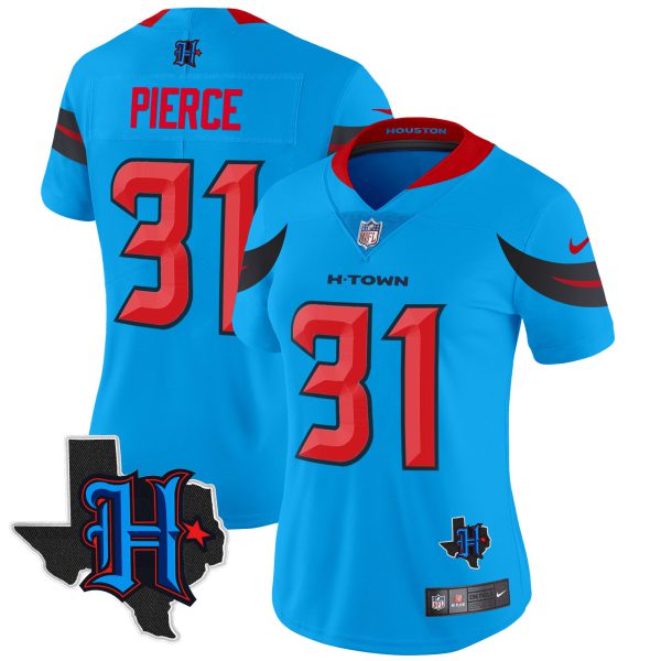 Women's Houston Texans 2024 Texas Patch Vapor Limited Jersey V3 - All Stitched - Image 6